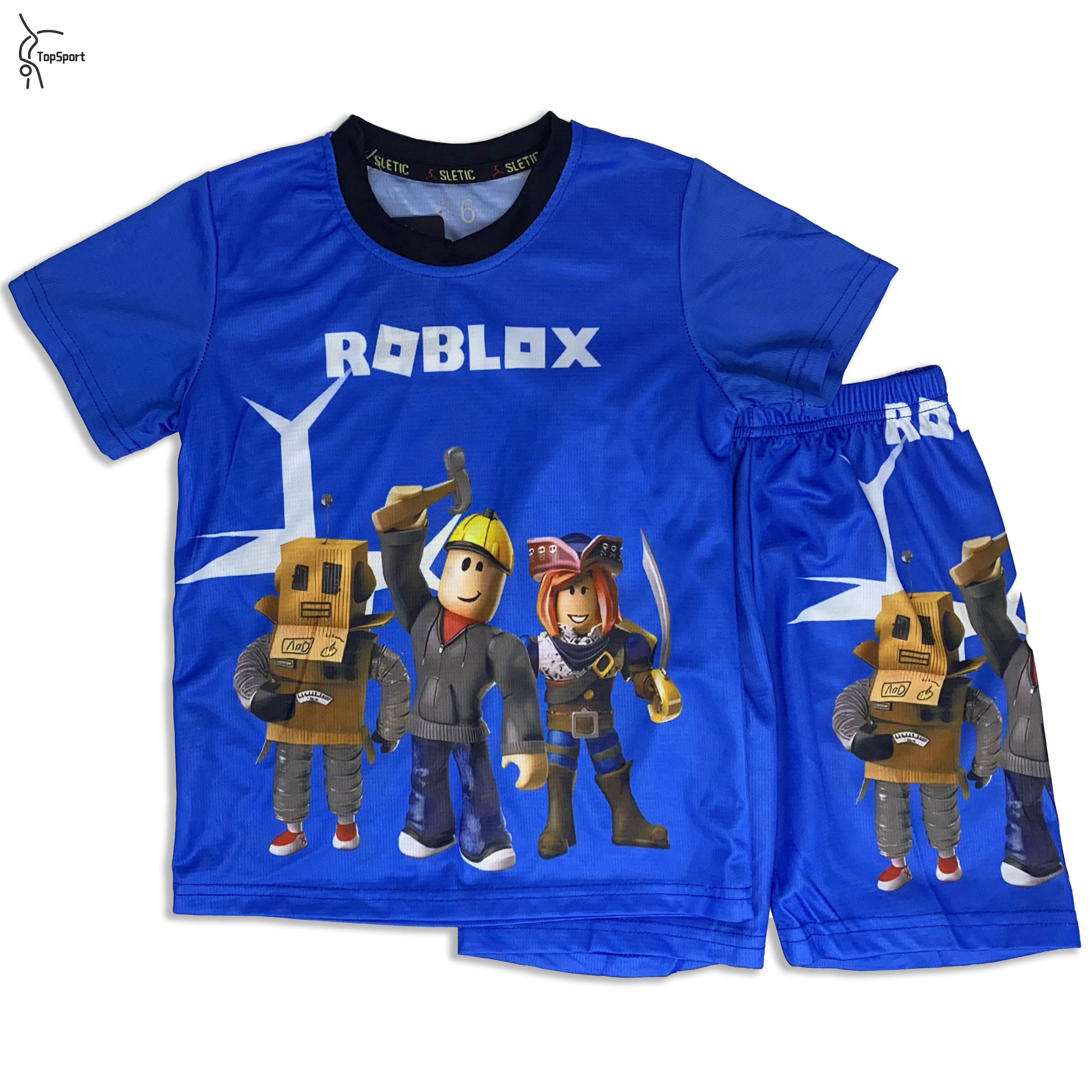 TopSport Kid's Roblox Anime Print Boys DryFit Terno Set Boys Fashion For  Sport Gym Running Outdoor